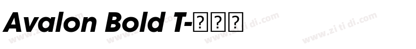 Avalon Bold T字体转换